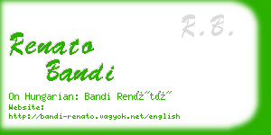 renato bandi business card
